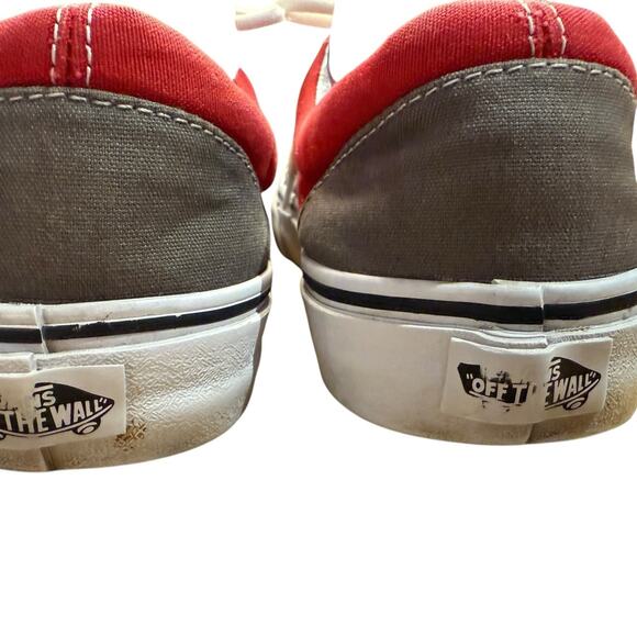 Vans Red and Gray Lace Up Sneakers in a Mens Size 7 or Women’s 8.5 - Picture 5 of 6